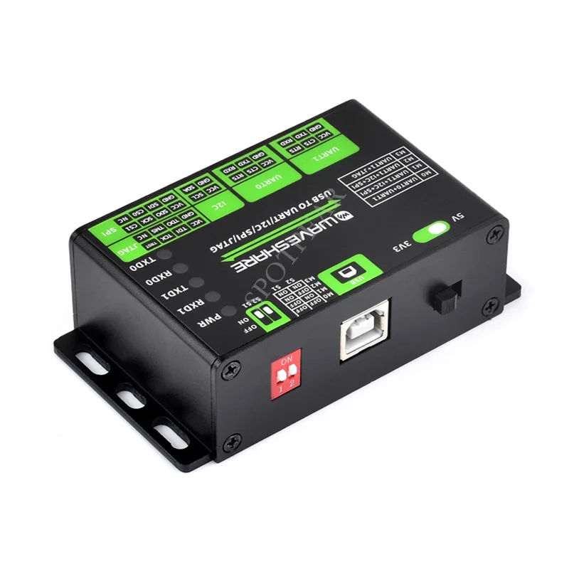 Conversor USB para UART/I2C/SPI/JTAG compatível com circuitos de proteção múltiplos de 3,3 V e 5 V suporta múltiplas interfaces - Image 3