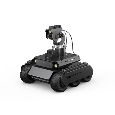 UGV Rover ROS 2 Open-source 6 Rodas 4WD AI Robô Controladores Duplos Visão Computador Adequado para Raspberry Pi 4B / Raspberry Pi 5