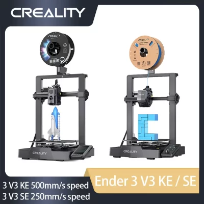 Creality Ender 3 V3 SE/KE Impressora 3D Sprite Extrusão direta 250 mm/S Velocidade de impressão mais rápida Tela de controle de toque CR de eixo Z duplo