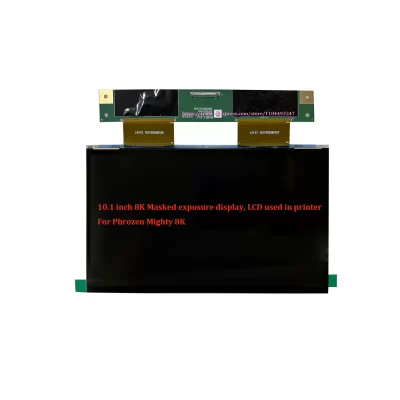 Tela lcd de exposição mascarada 8k de 10.1 polegadas usada em impressora 3d para componentes phrozen poderoso 8k e peça de reposição