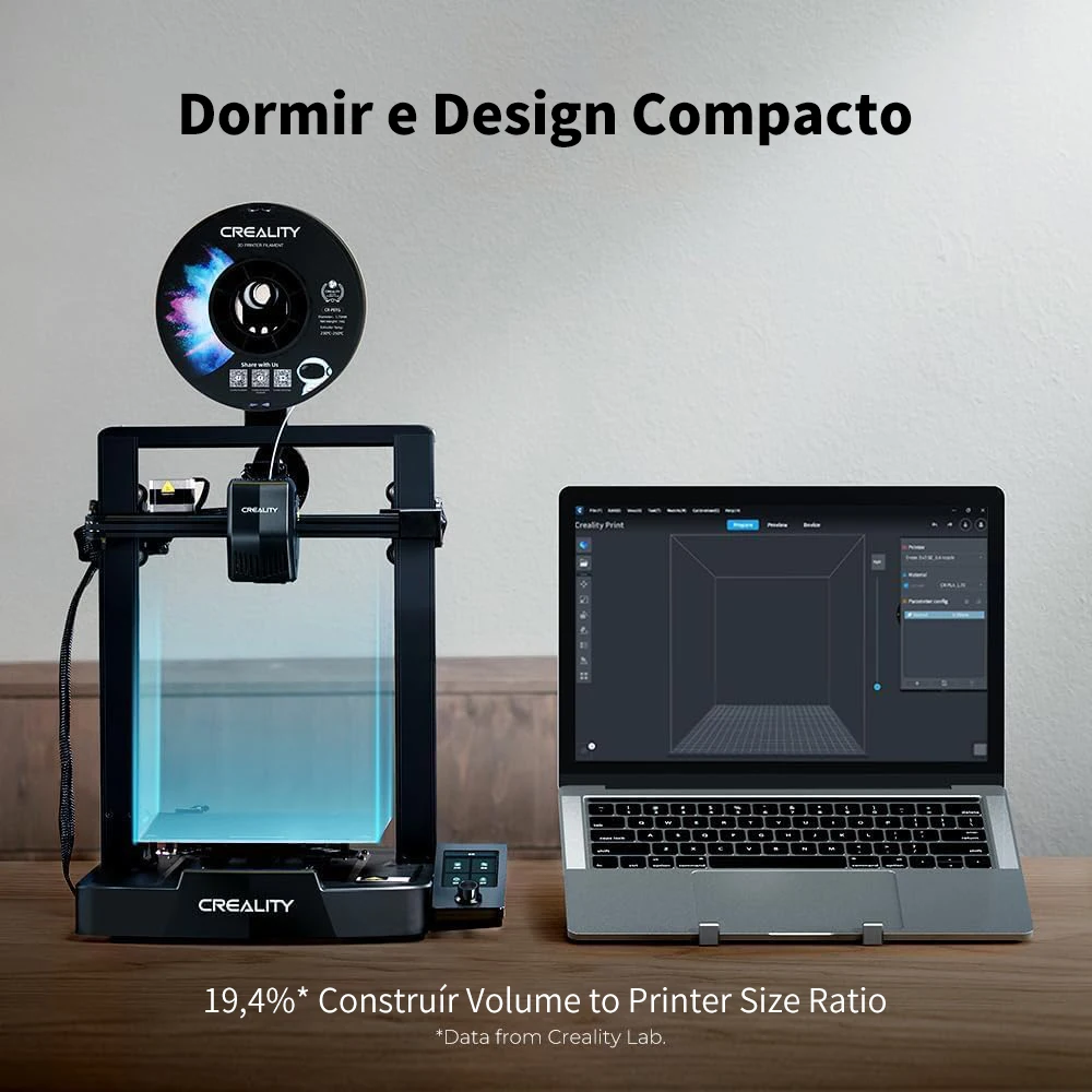 Creality-Ender 3V3 SE Impressora 3D, Atualização 250mm, s Auto Nivelamento, CR Touch, Z-Axis, Duplo Parafuso, Um Clique, Alimentação Automática, Filamento de Retorno - Image 6