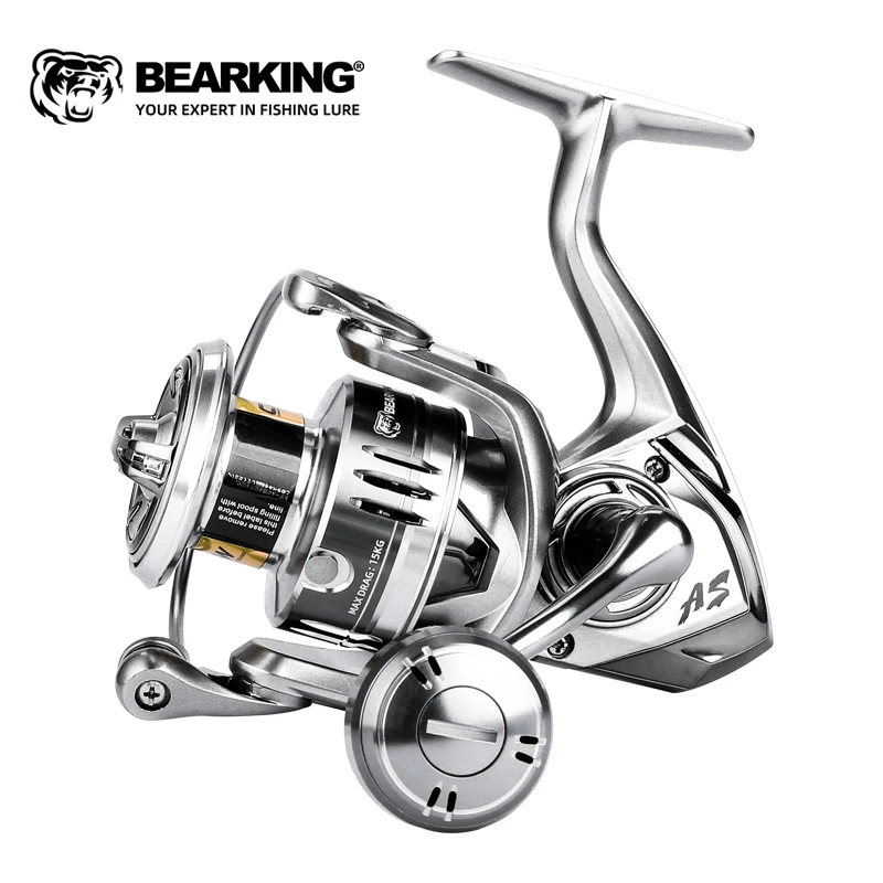 Bearking marca nova chegada carretel de pesca de água salgada fiação 1000-6000 9 + 1bb 5.2:1 arrasto máximo 10-20kg carretéis à prova de água