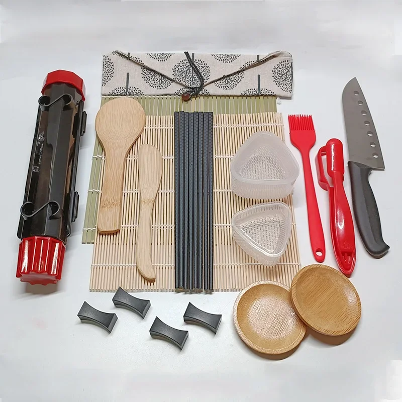 Conjunto de máquina para fazer sushi, molde para sushi, kit de rolo bazuca, vegetais, carne, esteira de bambu, faça você mesmo, ferramentas de cozinha, acessórios n3 - Image 6
