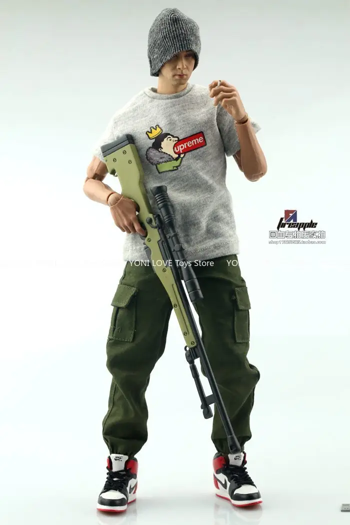Arma de soldado modelo ak47 m16, rifle awp m4, arma de francotirador integrada, acessórios de cena imovíveis para corpo de figura de ação de 12 polegadas, 1/6 - Image 4