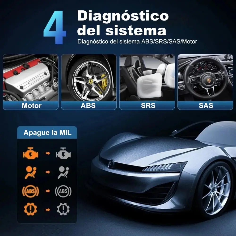 Foxwell nt630 plus abs sangramento srs redefinição obd2 leitor de código obd diagnóstico scanner controle bidirecional ferramentas automáticas - Image 3