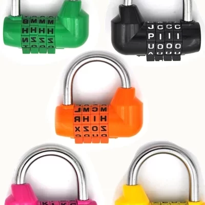 High Grade Cadeado De Segurança, Combinação De 4 Dígitos Carta, Código De Viagem, Diário Cadeado Senha, 1Pc