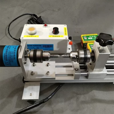 Micro torno multifuncional 180w, moagem e polimento, processamento de contas, mini torno para trabalhar madeira diy, 2000-6000rpm