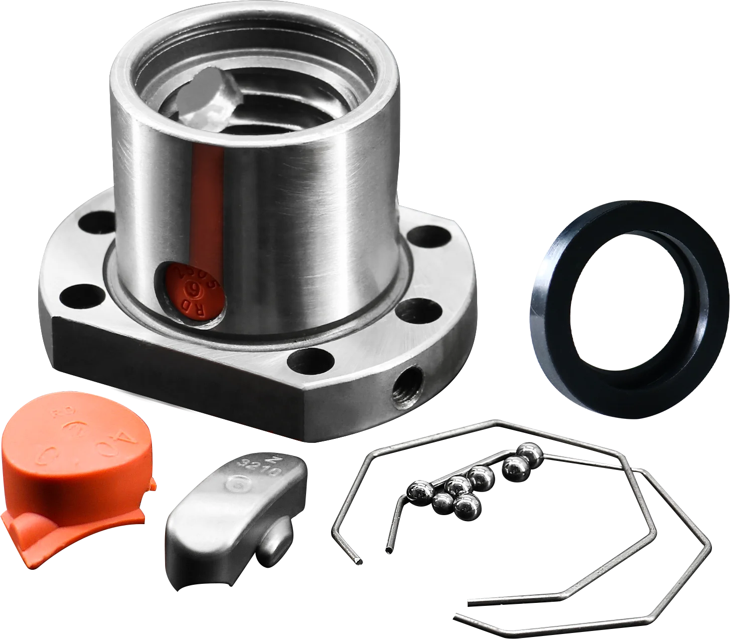 HLTNC C7 C5 Personalização de comprimento da mão esquerda SFU1605 com flange porca esférica única para parafuso esférico do módulo de guia linear CNC - Image 4