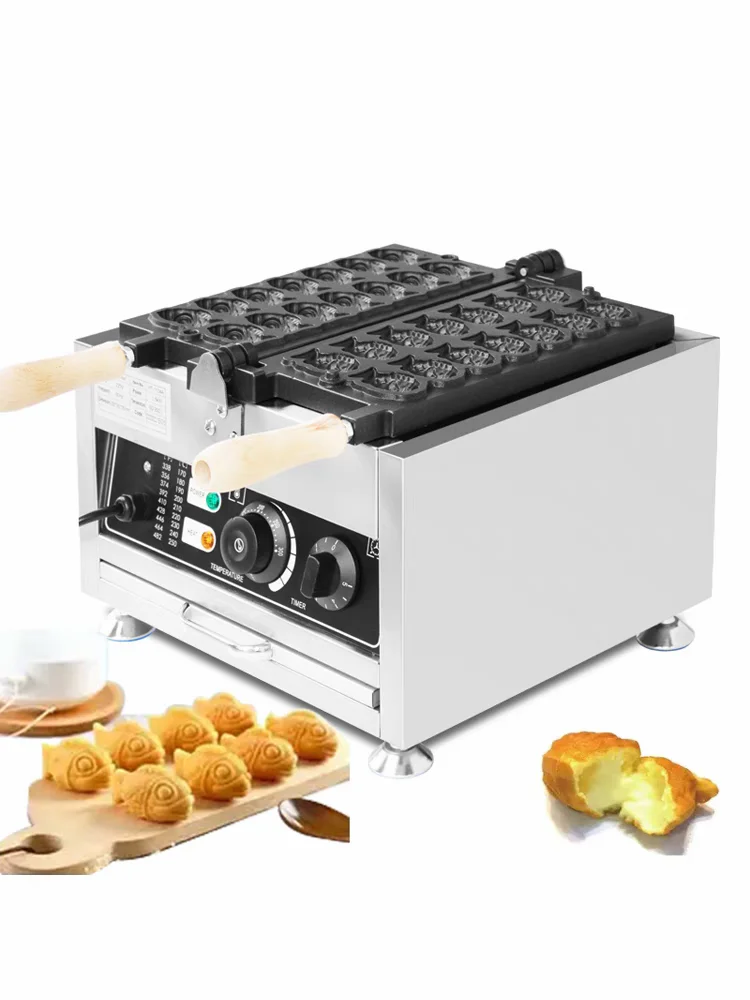 Máquina comercial de waffle de peixe, antiaderente, boca fechada, máquina de waffle de peixe, coreano, em forma de peixe, sanduíche, equipamento de bolo, venda quente - Image 6