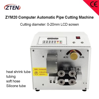Máquina de corte de tubos computadorizada automática 500W 0-20mm de diâmetro tangente fole máquina de corte de tubos de silicone PVC