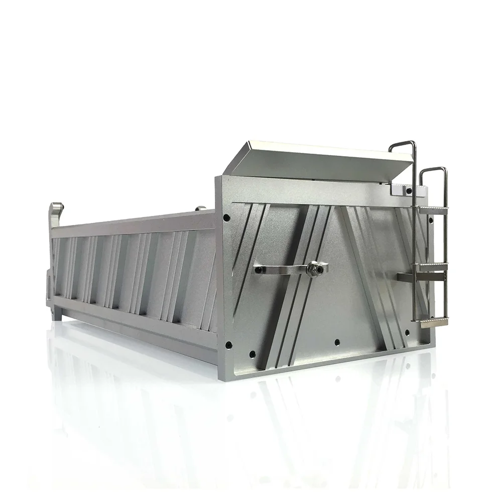 1/14 LESU 400MM 6X6 Full Metal Cargo Bucket Container B for Hydraulic RC Dumper Tamiyaya 1/14 Electric Truck Remote Toys Th02029 - Image 3