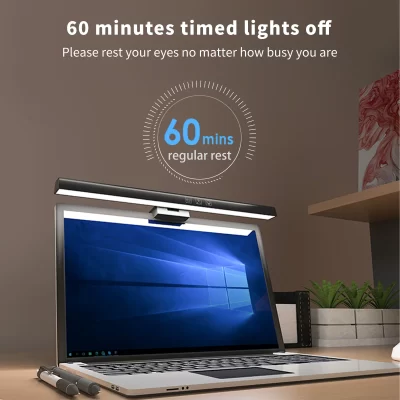 33/50cm pc computador portátil tela lâmpada pendurada barra de luz stepless escurecimento olho proteger estudo leitura lâmpada toque com usb