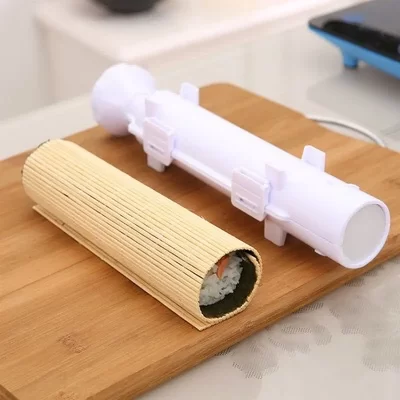 DIY Sushi Making Machine, Rolo de sushi, Molde de arroz, Bazooka Vegetable Meat Rolling Tool, Placa de cozinha