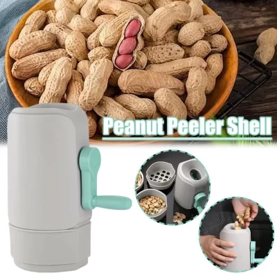 Descascador de amendoim automático com manivela, descascador de amendoim eficiente, máquina de descascar amendoim, acessórios de cozinha