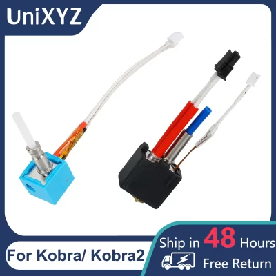 Hotend com bocal de garganta, termistor, bloco térmico, haste de aquecimento, extremidade quente para Anycubic Kobra 2 Plus Max Neo Pro, Kits impressora 3D