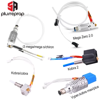 12V 24V J-Head Hotend com bico de 0,4 mm Meia de silicone Tubo PTFE para impressora 3D Anycubic Vyper Cobra Kobra2 Max Plus Mega Zero2.0