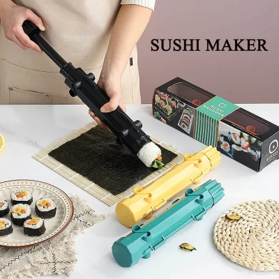 Ferramentas de sushi, rolo japonês de fazer rápido, arroz, vegetais, carne, sushi, faça você mesmo, máquina de fazer sushi, suprimentos de cozinha