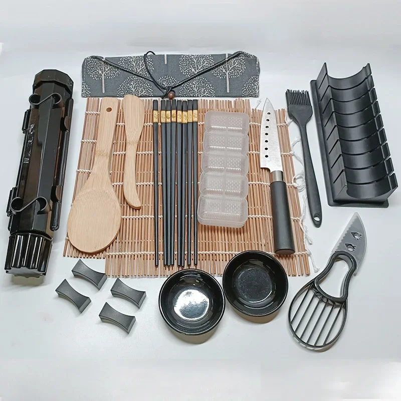 Conjunto de máquina para fazer sushi, molde para sushi, kit de rolo bazuca, vegetais, carne, esteira de bambu, faça você mesmo, ferramentas de cozinha, acessórios n3 - Image 4