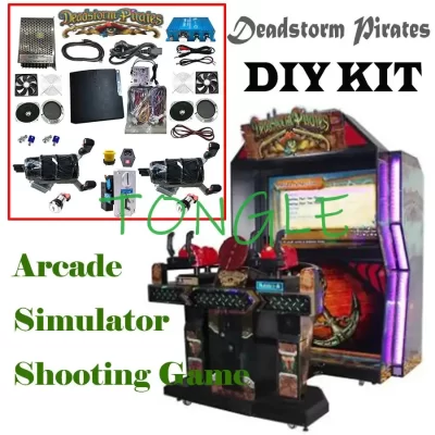 Kit completo diy, controlador de arma de tiro de fliperama DEADSTORM PIRATES, para máquina de jogo de simulador de vídeo, placa-mãe com fios, botão