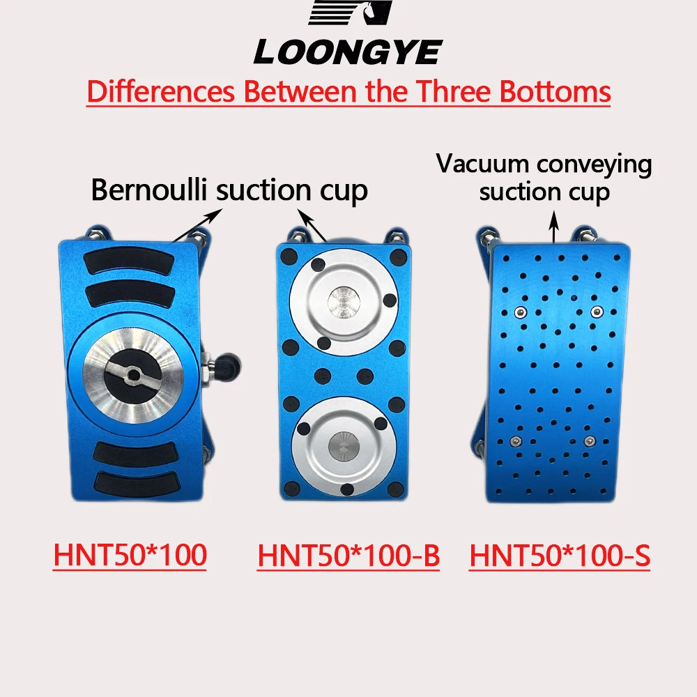 LOONGYE HNT50x100 Ventosa a vácuo sem contato Copo HNT Bernoulli Máquina de máscara sem contato Folha fotovoltaica para corte em cubos pneumático - Image 2