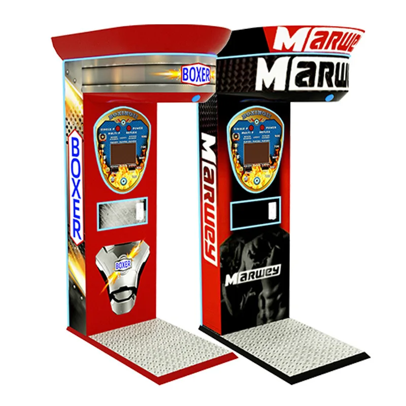 Grande rua esportes arcade interativo perfuração moeda-operada eletrônica máquina de jogo de medição de força de boxe