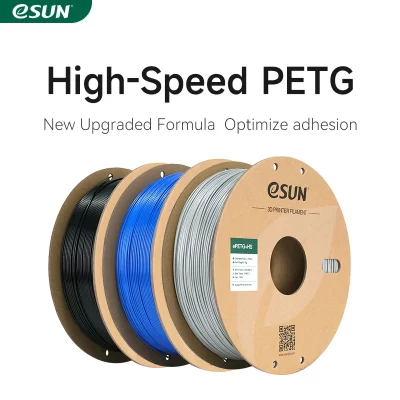 Esun filamento petg de alta velocidade 1.75mm 1kg filamento de impressora 3d impressão rápida filamento petg 3d para laboratório bambu filamento de impressora rápida