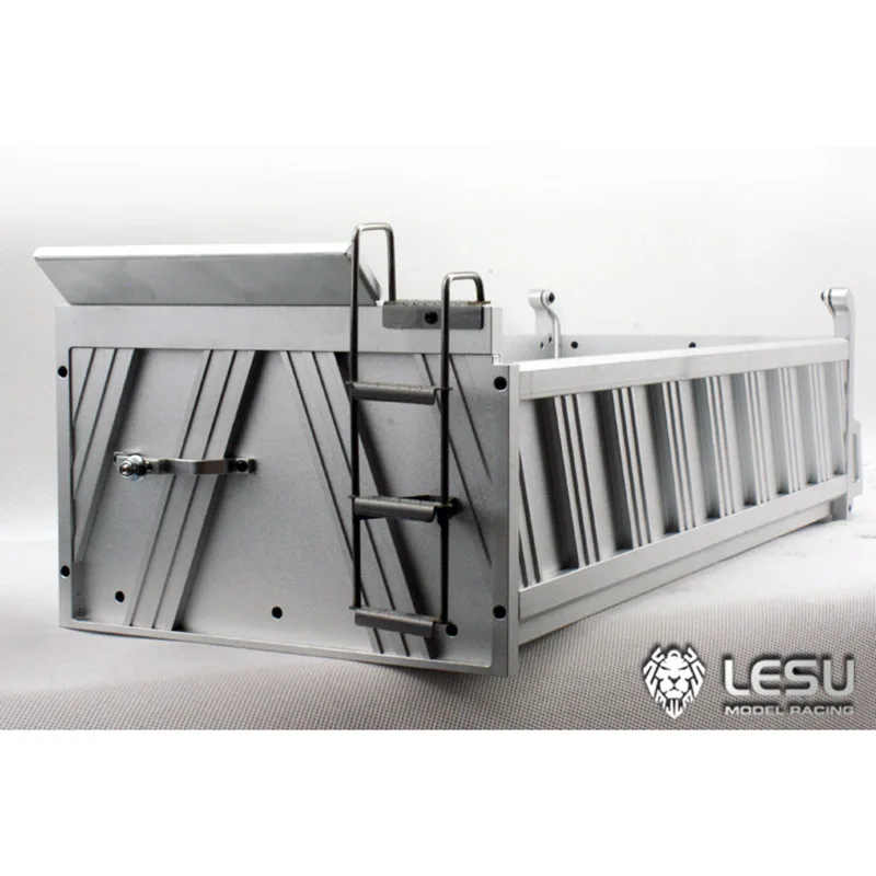 LESU 450MM Metal Cargo Bucket Container A RC Parts for 1/14 8X8 Hydraulic RC Dumper Truck Trailer Tamiyaya Remote Control Toys - Image 2