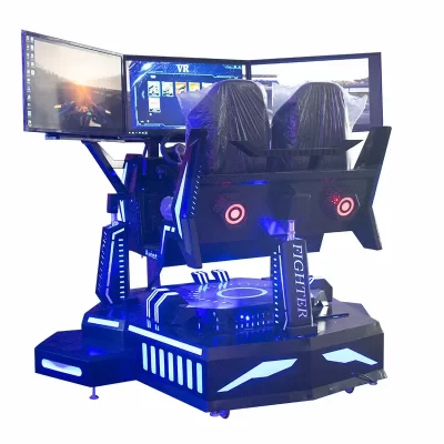 Grande parque de diversões comercial de três eixos e três telas, máquina de jogo de corrida, simulação de condução de vídeo dinâmico