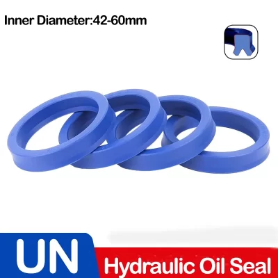 Id 42/45/48/50/55-60mm, selo hidráulico de eixo radial un, haste de pistão de eixo de pistão de poliuretano pu único lábio u copo vedação de óleo o-ring