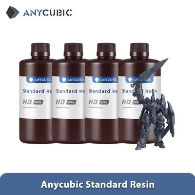 ANYCUBIC 4 pçs/lote 405nm Resina UV Para Impressora 3D LCD Resina Fotopolímero Líquido Impressão 3D Resina Atualização 1kg