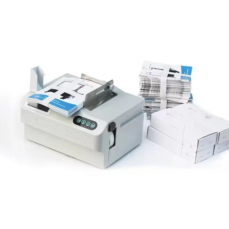 DG-45 inteligente pequena máquina de ligação de notas fita de papel máquina de amarrar supermercado quente derretimento cinto de papel máquina de cintar - Image 2
