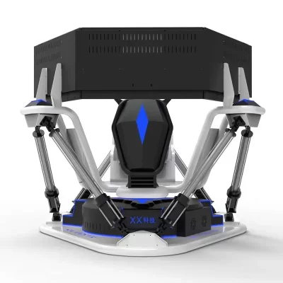 Parque infantil interno grande VR seis eixos simulação dinâmica de três telas corrida dirigindo jogo de realidade virtual