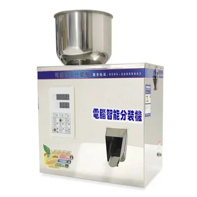 Máquina de enchimento de partículas de medição automática, 1-200g, 110/220v, multifuncional, grão granular, pesagem de milho, empacotador de distribuição