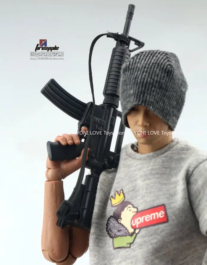 Arma de soldado modelo ak47 m16, rifle awp m4, arma de francotirador integrada, acessórios de cena imovíveis para corpo de figura de ação de 12 polegadas, 1/6 - Image 3
