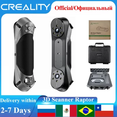 Creality 3D Scanner CR-Scan Raptor Atualização 0,02 mm Precisão de Metologia Luz Azul/NIR Modo Duplo Anti-vibração 60fps Digitalização