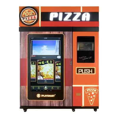 % Uma máquina de pizza inteligente não tripulada, máquina de venda automática, máquina de venda totalmente automatizada, self-service