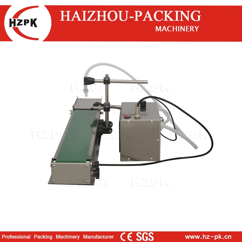 HZPK-Máquina de enchimento elétrica do óleo do tampo da mesa, controle digital, volume pequeno, garrafa plástica, água, cosmético, líquido, óleo, com transporte, auto - Image 5