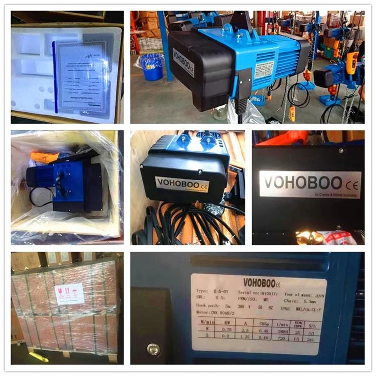 Safest Lifting European Standard 1Ton 5Ton HH Electric Chain Hoists With Inverter Remote Control - Image 5