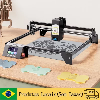 Ray5 10w máquina de gravação a laser 400x400mm diy pedra madeira couro acrílico metal vidro gravador cortador ferramentas cnc