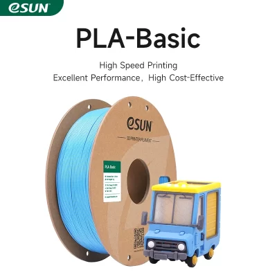 Esun filamento pla 3d de alta velocidade, 1kg 1.75mm, filamento básico de impressora 3d pla para laboratório bambu, filamento pla-ss atualizado