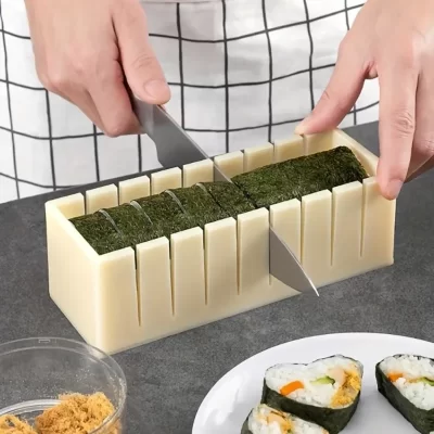 3 pçs/set, kit de fazer sushi, fabricante de sushi diy, molde de arroz para fazer rolo de sushi, acessórios bento, ferramentas de cozinha para casa