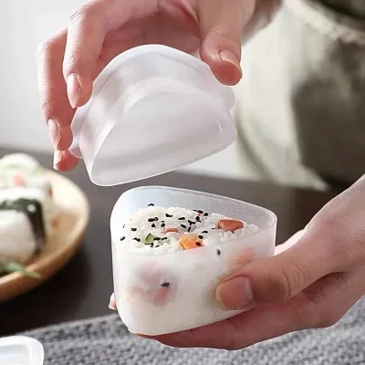 Acessórios de cozinha molde de sushi triângulo molde máquina de sushi molde ferramenta de sushi onigiri bola de arroz bento machinenori