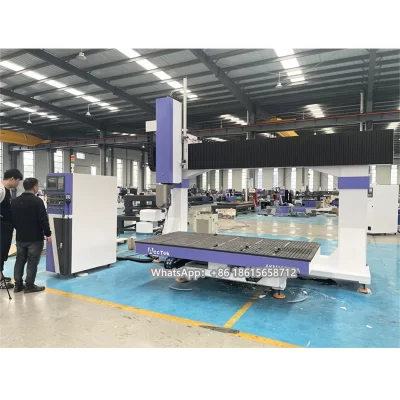 Roteador CNC alternativo acessível Centro de usinagem de braço único de cinco eixos Máquinas CNC de móveis totalmente automáticas de alta precisão