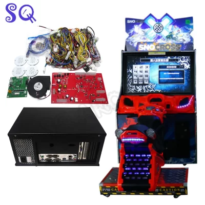 Jogos de Motos para Adultos, Snowcross Drive, Moto, Car Video Simulator Kit, Arcade Machine de diversões elétricas, Dirigir, Snowcross