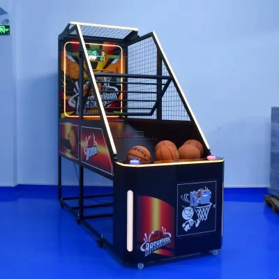 Venda quente de máquina de basquete operada por moedas, jogo de arcade de tiro