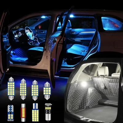 Para nissan qashqai j10 j11 2007 - 2010 2012 2013 2014 2015 2016 2017 2018 2019 2020 interior do carro led luz cúpula lâmpada de leitura kit