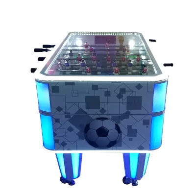 Mini mundo operado por moedas de plástico e metálico e mesa de retorno automático de futebol/futebol para copa do clube