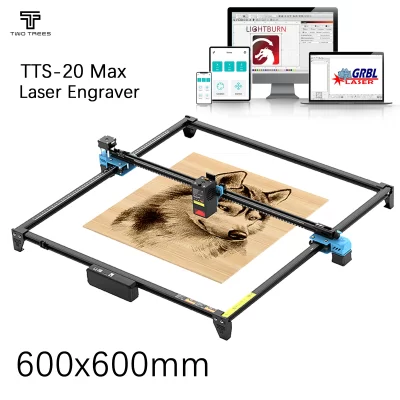 Twotrees 600x600mm cnc gravador a laser 130w TTS-20 max máquina de gravação a laser de metal madeira couro mdf máquina de corte acrílico