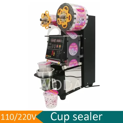 Selador automático do copo, controle de Digitas, máquina da selagem do copo, comercial, leite, Boba, bolha, chá, suco, 90mm, 95mm, 98mm, 120mm