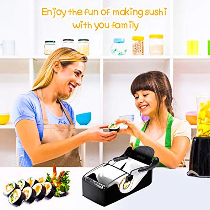 Máquina japonesa de sushi, molde de bola de arroz, rolo DIY, ferramenta antiaderente de carne vegetal, suprimentos de cozinha - Image 5